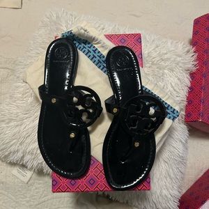 Tory Burch Miller Patent calf Black And Light Make Up